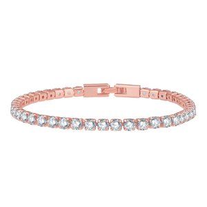 V3 Jewelry Rosegoldtone with Cubic Zirconia Tennis Bracelet